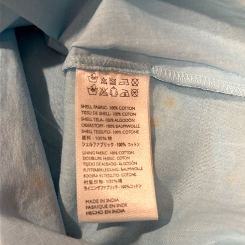 Cleobella Belinda Light Blue Mini Dress large - Picture 10 of 10